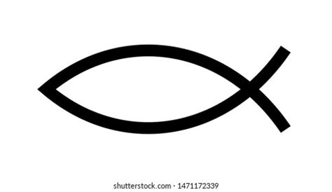 Christian Symbol Ichthys Jesus Fish Vector Stock Vector (Royalty Free) 1556600384 | Shutterstock