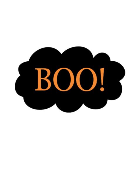 Boo clipart word, Boo word Transparent FREE for download on ...