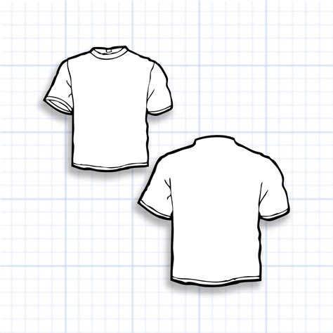 Tshirt SVG Outline Mockup - Etsy