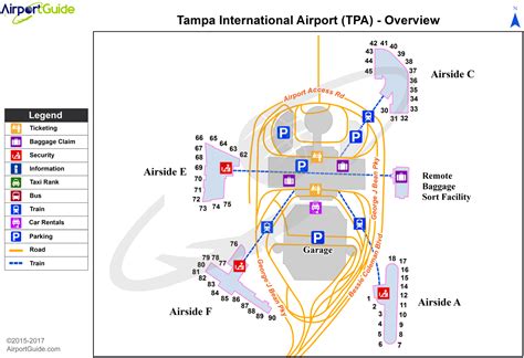 Tampa - Tampa International (TPA) Airport Terminal Maps - TravelWidget.com