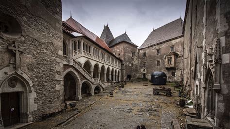 Corvin Castle Courtyard | Castle, Fortress, Landscape