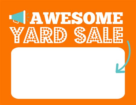 Free Printable Yard Sale Signs Get Ready To Sell Like A Pro And Make ...