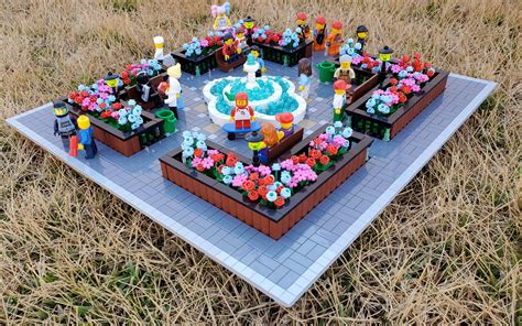 New flower garden park for my city! : r/lego