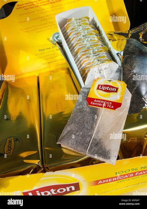 Lipton Tea Bags, USA Stock Photo - Alamy