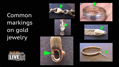 Identifying markings on gold jewelry - YouTube