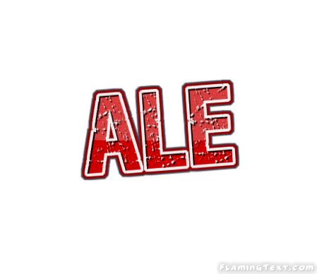 Ale Logo | Free Name Design Tool from Flaming Text