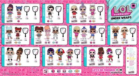 LOL Surprise Series 4 Eye Spy Dolls Tots Wave 2 Collector Guide List Checklist – Kids Time