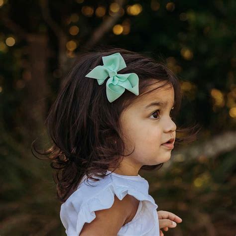 Baby Green Baby & Toddler Bow Hair Clip | Snuggle Hunny