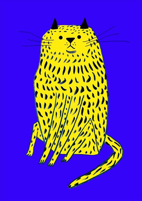 yellow cat art | Cat art, Cat art illustration, Tshirt design inspiration