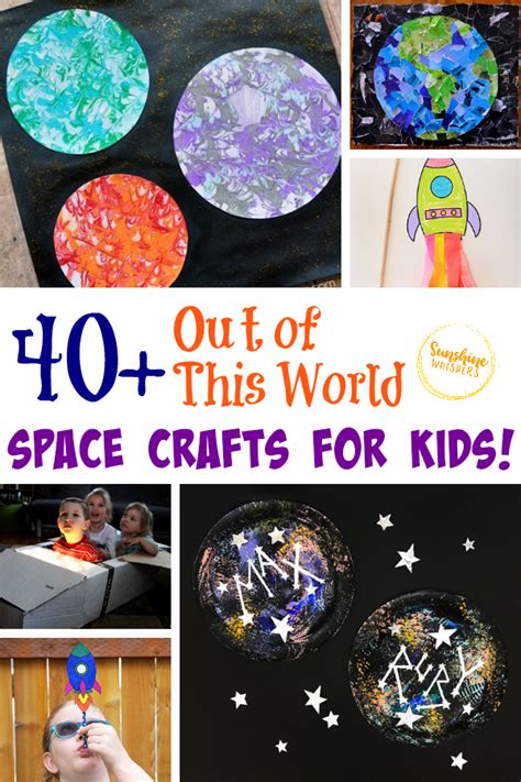 40 Out of this World Space Crafts for Kids - Sunshine Whispers