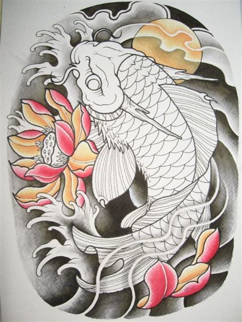 Pin by Axel Contreras on Arte de tatuaje japonés | Koi dragon tattoo, Koi tattoo design, Koi tattoo