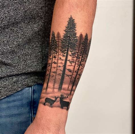 Top 75+ Best Tree Silhouette Tattoo Ideas - [2021 Inspiration Guide]