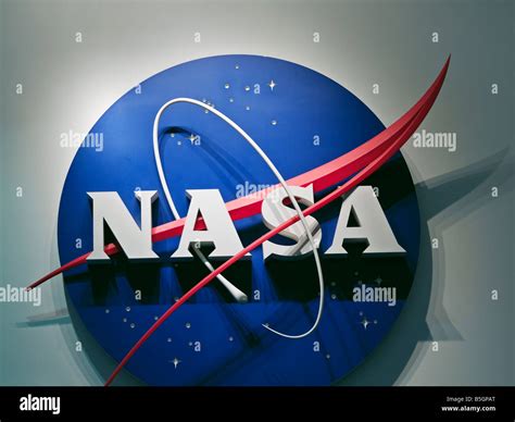 USA, Texas, Houston, Lyndon B Johnson Space Center, NASA logo Stock Photo - Alamy