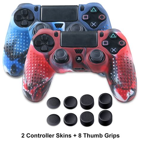 Silicone Skin for PS4 Controller - Anti-slip Covers for DualShock 4 - Protector Case for Sony ...