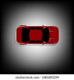 Red Car Top View Vector Stock Vector (Royalty Free) 1081893299 | Shutterstock