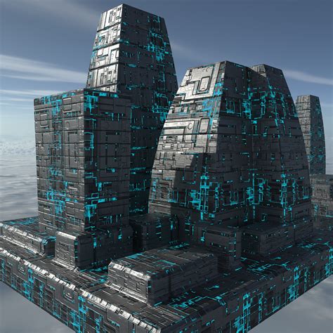 Modular Sci-fi city Structures