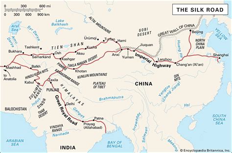 Silk Road | Facts, History, & Map | Silk road map, Silk road, Silk route