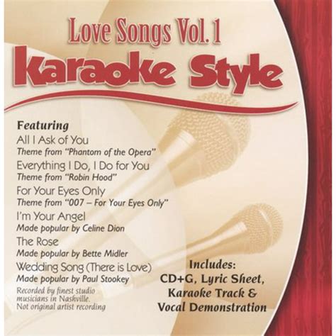 Karaoke Style: Love Songs, Vol. 1 - Walmart.com - Walmart.com