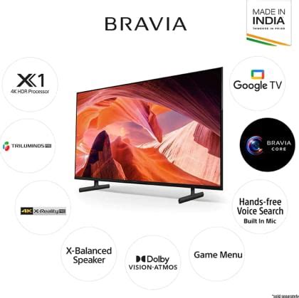 Sony Bravia X80L 43 Inch Ultra HD 4K Smart LED TV, 42% OFF