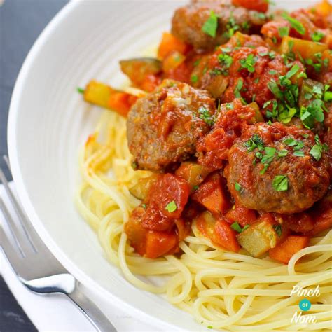 Meatball Marinara - Pinch Of Nom