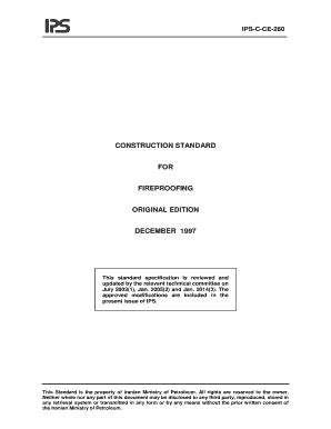 Fillable Online construction standard for fireproofing original edition december... Fax Email ...