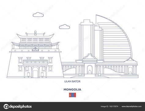 Ulan Bator City Skyline, Mongolia — Stock Vector © Romul-2009 #192175074