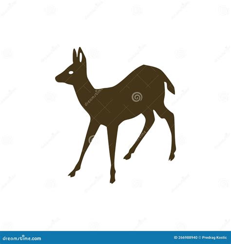 A doe icon stock illustration. Illustration of white - 266988940