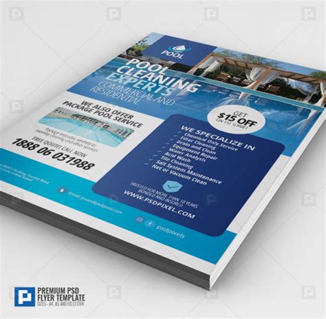 Swimming Pool Cleaning Flyer - PSDPixel