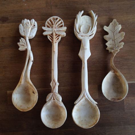 Hand carved spoons by Giles Newman #handcarved #spoon #handmade #wooden #wood #carving #stag # ...