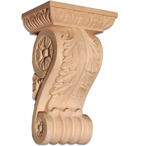 wood corbel - hand-carved - Arlington Wood Corbels - Inviting Home