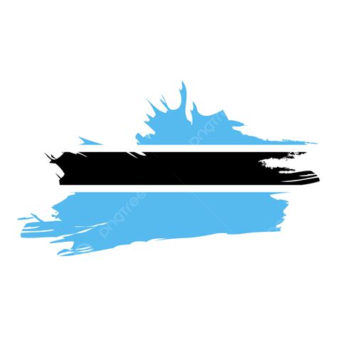 Botswana Flag Brush Stroke Clipart, Flag Clipart, Brush Clipart, Botswana Flag Brush PNG and ...