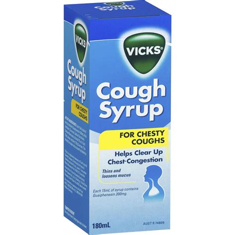 Vicks Cough Syrups Syrup For Chesty Cough 180ml | Woolworths