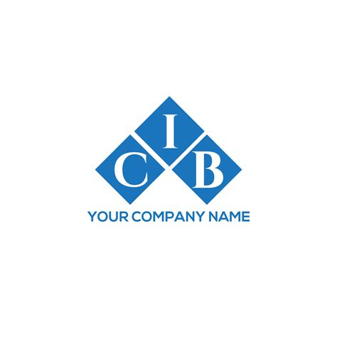 CIB letter logo design on WHITE background. CIB creative initials ...