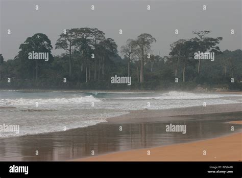 Busua Beach on Ghana's Atlantic coast. West Africa. ©Picture Zute ...