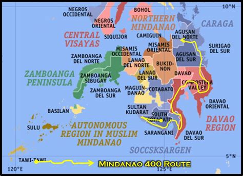 Detailed Map Of Mindanao