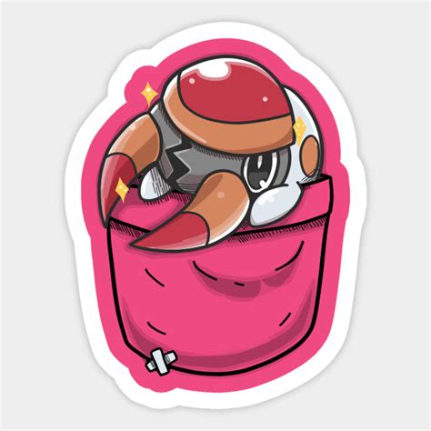 Pocket Shiny Cute Grubbin - Shiny Grub Bin - Sticker | TeePublic