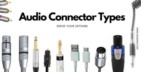 Audio Connector Types: Refer to This | Gearank