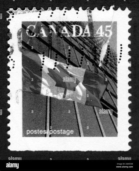 Canada flag collection Black and White Stock Photos & Images - Alamy