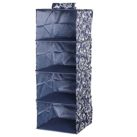 Folding Fabric Shelf Cloth Storage Hanging Polyester Closet Organizer - Buy Hanging Organizer ...