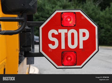 School Bus Stop Sign Image & Photo (Free Trial) | Bigstock