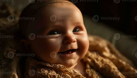 Cute baby boy smiling portrait, small child of Caucasian ethnicity ...