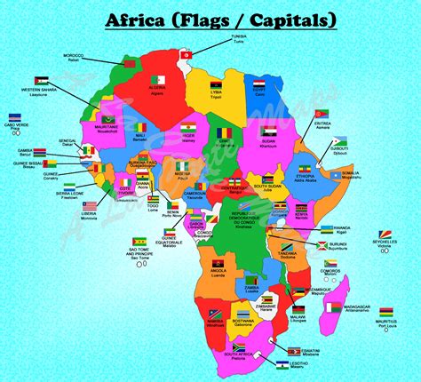 Africa Political Map Cities