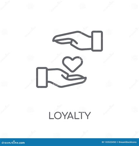 Loyalty Linear Icon. Modern Outline Loyalty Logo Concept on Whit Stock ...