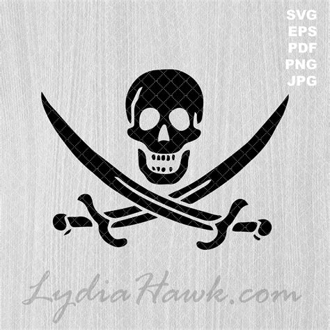 Jolly Roger Pirate Flag SVG PNG Download Printable Vector - Etsy Australia