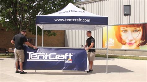 TentCraft - Pop Up Tent Accessories - Half-Wall Installation - YouTube