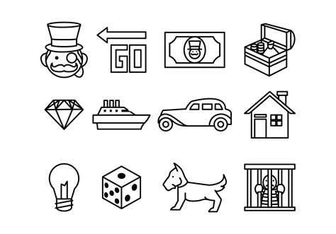 Monopoly Pieces Printable