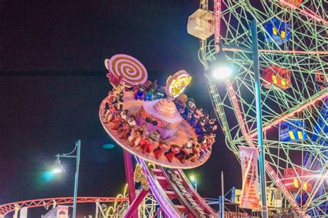 Coney Island Luna Park at Night Brooklyn New York Editorial Photography - Image of vacation ...