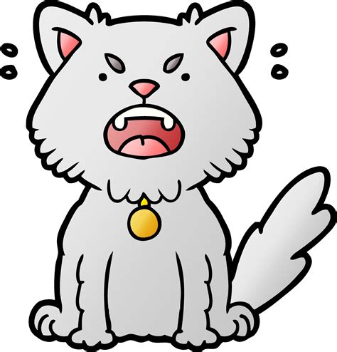 cartoon angry cat 12364631 Vector Art at Vecteezy