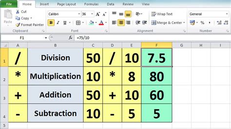 Formulas In Excel - Riset