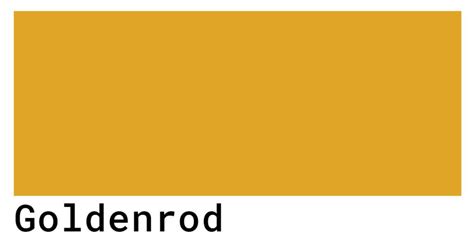 Goldenrod Color Codes - The Hex, RGB and CMYK Values That You Need ...